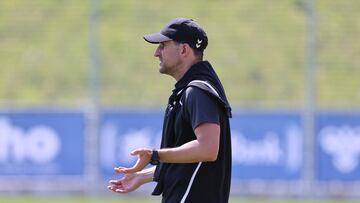 Partido disputado en la Ciudad deportiva de Areito, entre Eibar y Osasuna promesas con victoria para los armeros por 1-0