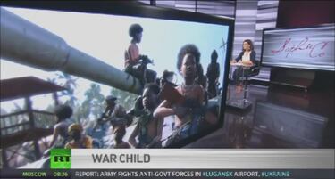 Una imagen de Metal Gear Solid V se cuela en un informativo sobre niños soldados