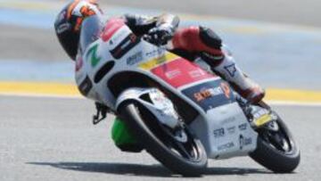 Efrén Vázquez terminó la carrera enfadado.