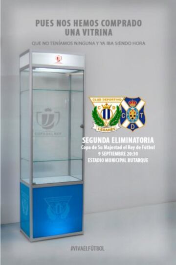 9 de septiembre de 2015 Leganés-Tenerife. Segunda Eliminatoria de la Copa de Su Majestad el Rey de Fútbol.