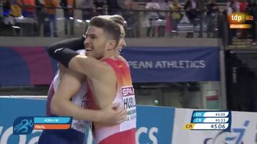 Revive la carrera de Husillos: récord de España y plata en 400m