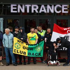 Old Trafford protests as Manchester United report record-breaking revenue