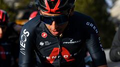 Egan Bernal, corredor del Ineos, reconoci&oacute; una de las duras etapas del Giro de Italia junto a su t&eacute;cnico. Ser&aacute; en la in&eacute;dita cima del Alpe di Mera