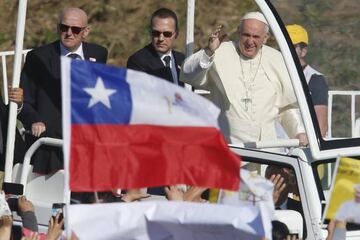 El Papa Francisco, en su visita a Chile