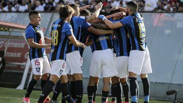 Huachipato festejando un gol.