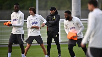 Entrenamiento del Tottenham.