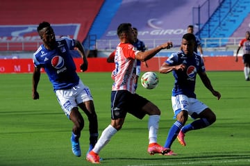 Junior de Barranquilla y Millonarios se enfrentaron en el estadio Metropolitano Roberto Meléndez por el partido de ida de las semifinales de la Liga BetPlay.