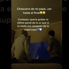 El tragicómico festejo de unos hinchas de la UC que arrasa en TikTok