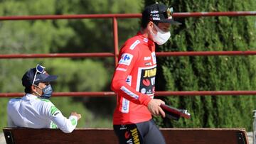 Bernal: "Desde atr¨¢s, alcanc¨¦ a ver a Valverde por los aires"