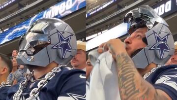 Aficionado de los Cowboys con máscara de Iron Man se hace viral en redes