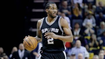 Kawhi Leonard, durante un partido con los San Antonio Spurs.