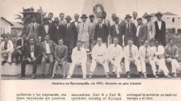 América, equipo de 1931.