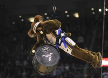 "Jazz Bear", la mascota de los Utah Jazz.
