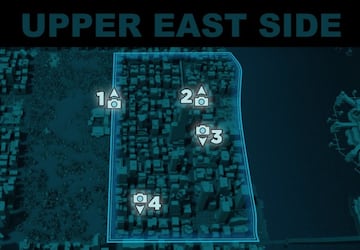 Mapa de las fotos secretas del Upper East Side