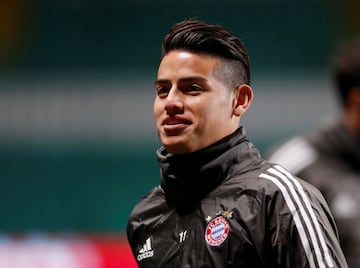 James tuvo una opción clara de gol en la victoria del Bayern Múnich ante el Celtic, por la fecha 4 de la Champions League.