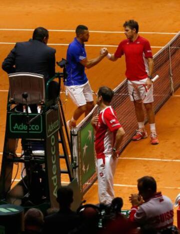 Stanislas Wawrinka derrotó por 6-1, 3-6, 6-3 y 6-2 a Jo-Wilfried Tsonga y mañana competería en el dobles.