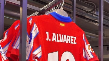 Camiseta de Julián Alvarez.