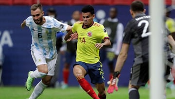 Luis Díaz, el mejor de Colombia ante Argentina por la semifinal de la Copa América.