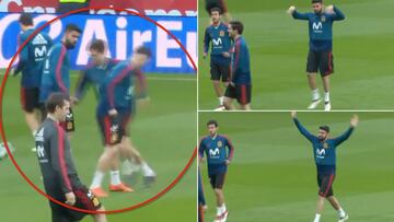 El túnel de Marcos Alonso a Saúl: ¡Costa quedó en shock!