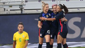 La selecci&oacute;n femenina de Estados Unidos venci&oacute; a Brasil por marcador de 2-0. Los goles del encuentro fueron hechos por Press y Megan Rapinoe.