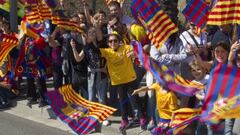 Barcelona victory parade