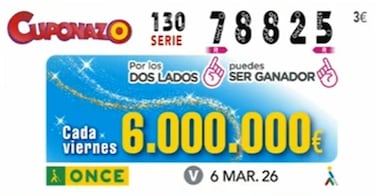 Cuponazo de la ONCE: comprobar los resultados del sorteo hoy, viernes 6 de marzo