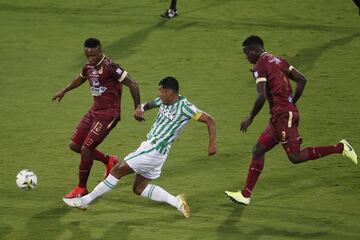 Atlético Nacional se impuso en su casa con una anotación de Andrés Andrade y cortó una racha de derrotas ante el Deportes Tolima en la Liga BetPlay. 