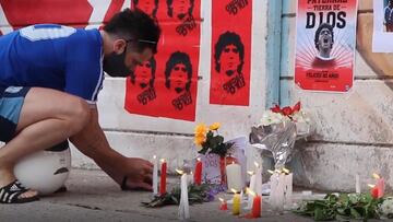 El semillero del mundo, el lugar donde creci&oacute; Maradona, ha sido epicentro de los aficionados que lo han querido rendir tributo. Queda resumido en estas im&aacute;genes.