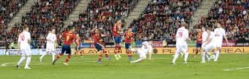 Clasificación mundial 2014. España-Bielorrusia. 1-0. Primer gol de Xavi Hernández.