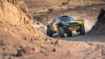 El Extreme E durante el &#039;shakedown&#039; que hizo Chicherit en el Dakar.