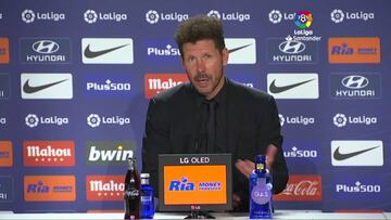 Simeone: "Estos somos nosotros, nos pegan, nos reinventamos y nos levantamos"