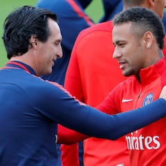 Nuevo lío en el PSG: Emery no dejó entrenarse a Neymar