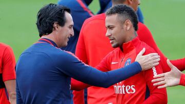 Emery y Neymar.