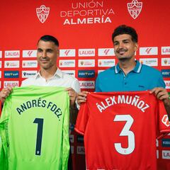 Andrés Fernández y Álex Muñoz, veteranía y competitividad para el Almería