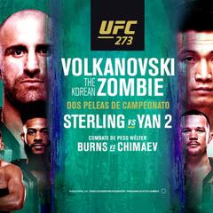 UFC 273: horario, TV, cartelera y dónde ver en directo el Volkanovski - Korean Zombie