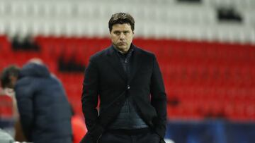 Soccer Football - French Cup - Round of 16 - Paris St Germain v Lille - Parc des Princes, Paris, France - March 17, 2021 Paris St Germain coach Mauricio Pochettino REUTERS/Gonzalo Fuentes