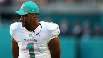 Tua Tagovailoa será el QB suplente con la finalidad de recuperarse plenamente de la fractura en la mano izquierda que lo mantuvo fuera la semana pasada.