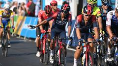 Egan Bernal durante una etapa del Tour de Dinamarca.