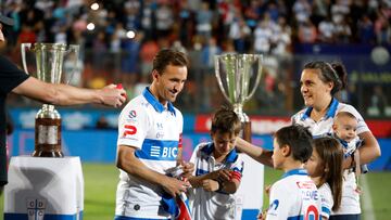 Fecha 29, campeonato Nacional 2022.
Los jugadores de Universidad Catolica son fotografiados luego del partido de primera division contra Audax Italiano disputado en el estadio Santa Laura en Santiago, Chile.
31/10/2022