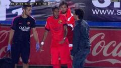 Neymar se enfada con el médico tras ser sustituido