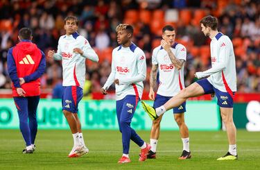 Lamine Yamal, Nico Williams, Pedro Porro y Fabián Ruiz.