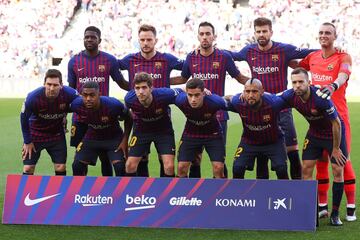 Once inicial del Barcelona 