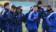 Ángel López, en un entrenamiento.