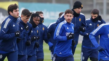 Ángel López, en un entrenamiento.