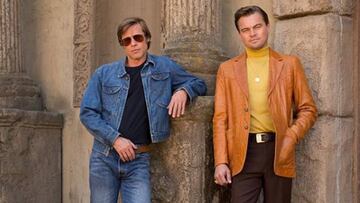 Brad Pitt y Leonardo DiCaprio muestran su estilismo para &Eacute;rase una vez en Hollywood.