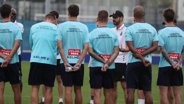 Gallego cede el testigo a Machín en la Ciudad Deportiva