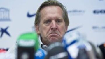 Schuster, durante la rueda de prensa.