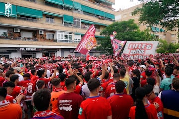 La afición está con el equipo.