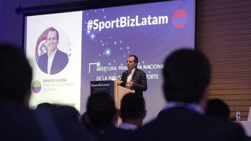 Ernesto Lucena, Ministro del Deporte de Colombia, abri&oacute; el SportBizLatam.