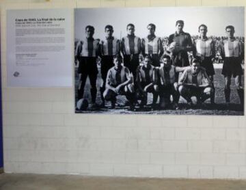 El mural dedicado a la Final del Calor de 1940.